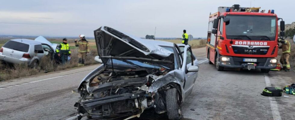 Deux personnes blessees dans un accident de la route apres