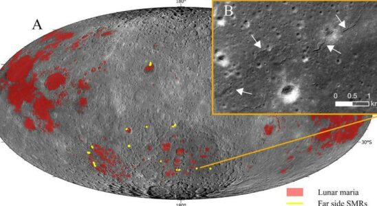 Ils enregistrent une activite geologique recente du cote obscur