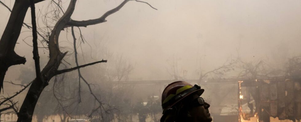 Le rechauffement climatique et les vents de Santa Ana alimentent