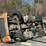 Le renversement dun camion oblige a couper la N 230 provoquant