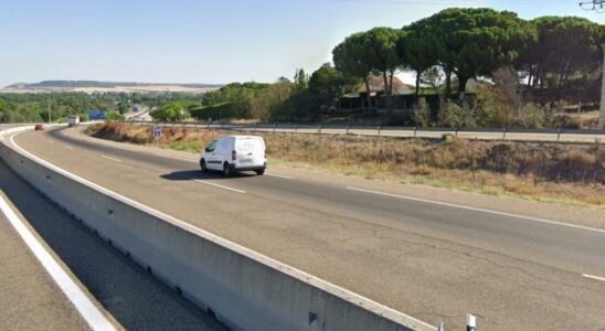 Les travaux de lautoroute qui relie Valladolid a Segovie sont