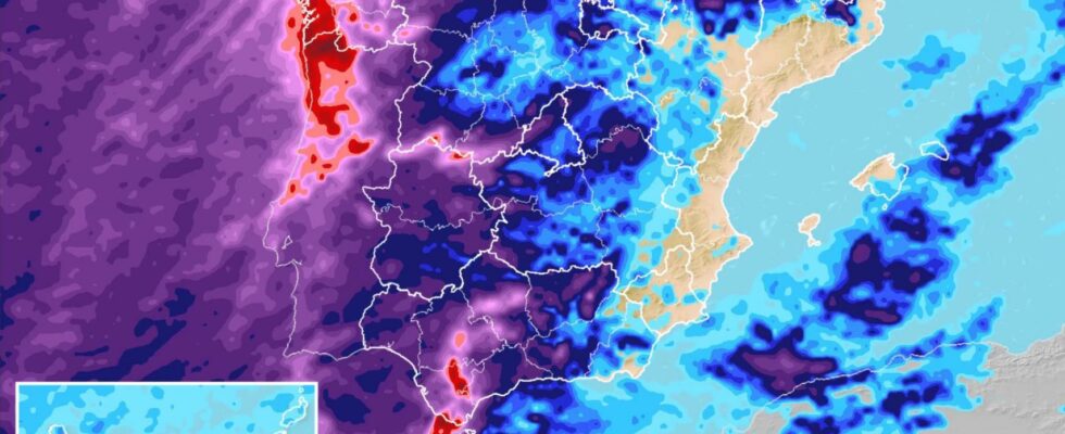 annonce un effondrement thermique et de fortes tempetes