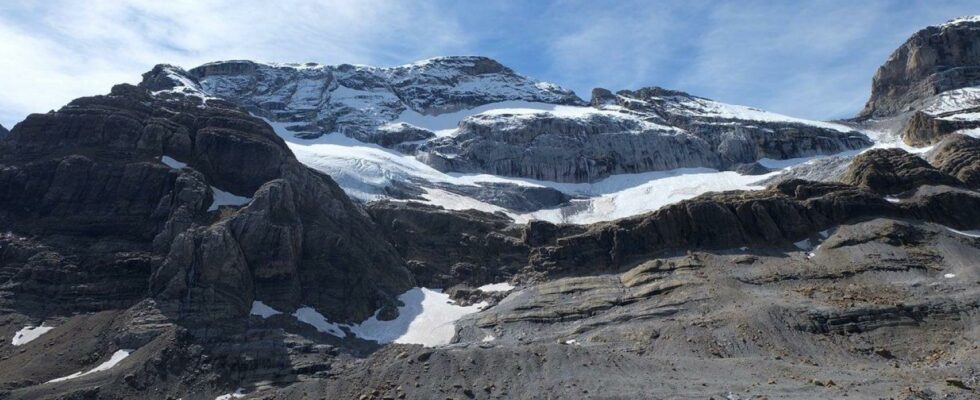 Le glacier perdu du Monte dans les Pyrenees presque disparu