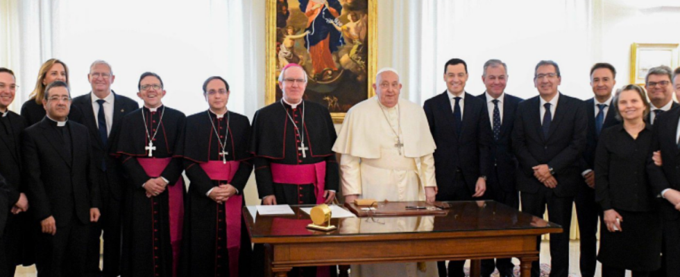 Le pape Francois recoit le maire de Seville le president