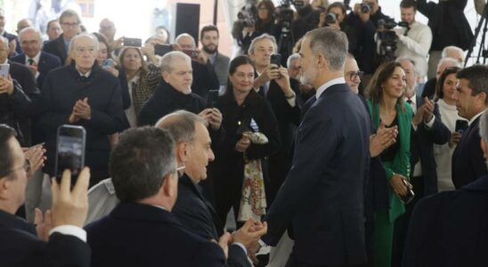 Le roi Felipe VI visite Campello pour la ceremonie denterrement