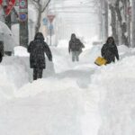 Les chutes de neige enregistrees dans le nord du Japon