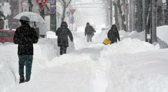 Les chutes de neige enregistrees dans le nord du Japon