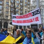 Les manifestants pleurent pour la fin de la guerre de