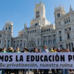 Madrid est teint en vert pour defendre leducation publique et