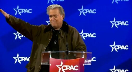 Steve Bannon Nazi Greeting Steve Bannon reproduit la salutation