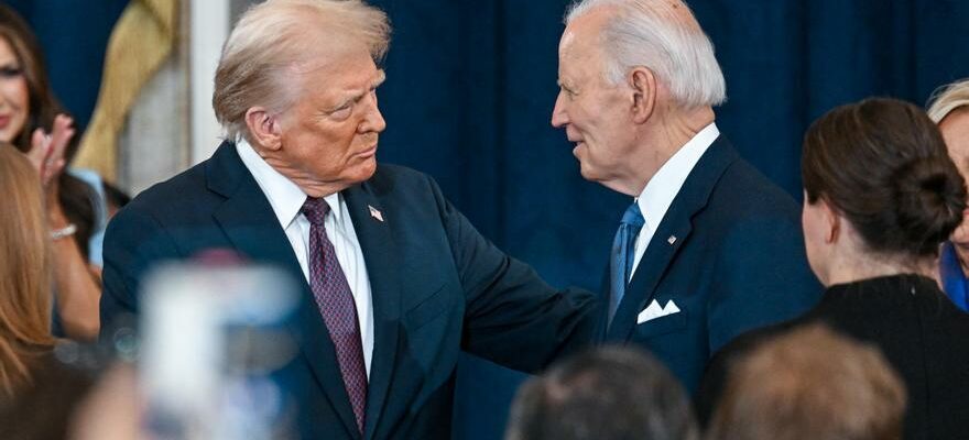 Trump annonce que lancien president Biden sera immediatement son acces