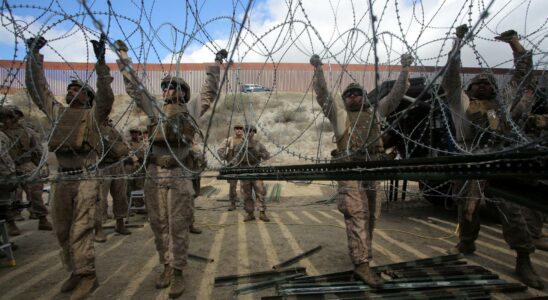 Trump renforce le mur qui separe les Etats Unis de San