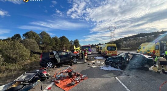 Un grave blesse apres un accident de la circulation spectaculaire