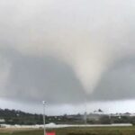 Une tornade cause des dommages importants a Ayamonte Huelva