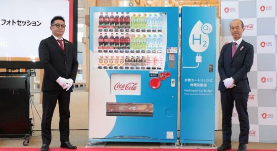 Coca Cola lance un distributeur automatique avec de lhydrogene qui na