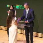 LAndrea Cuevas aragonais recoit un prix du roi Felipe VI