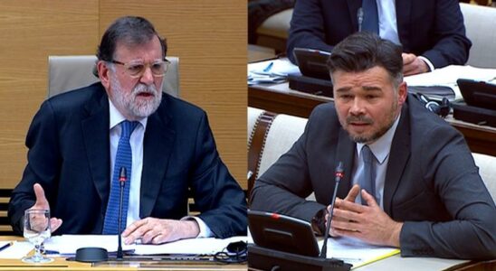 Rufian Rajoy Rajoy et Rufian sont paresseux au Congres