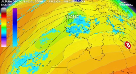 Un Dana arrive avec de fortes pluies et jusqua 10