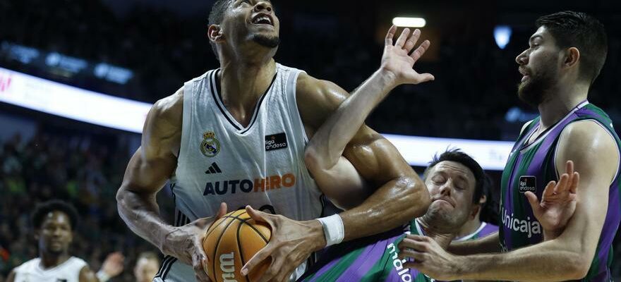 Un Madrid adulte survit au triple record Unicaja