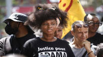 About 2000 people demonstrated against racism and police violence in