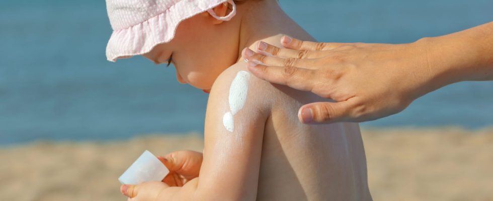 At what age can you put sunscreen on your baby