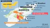 In Rodos an area the size of almost half of