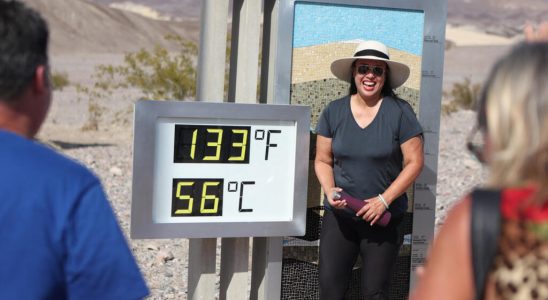 In the United States in Death Valley tourists attracted by