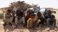 Libyan border guards rescued migrants left in the desert near
