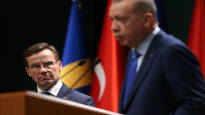 Swedish Prime Minister Ulf Kristersson and President Recep Tayyip Erdogan