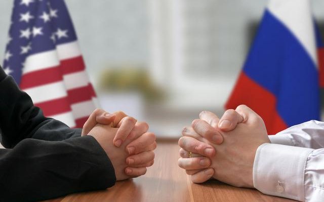 The claim that the US and Russian officials were meeting