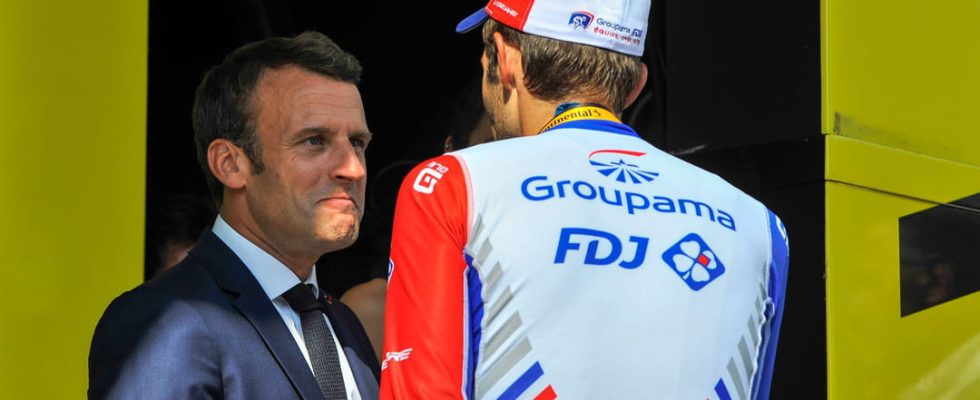 The cyclist snubbed Emmanuel Macron