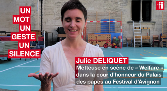 The director Julie Deliquet in a word a gesture and