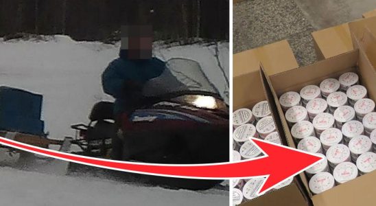 This is how snus is illegally smuggled into Finland from