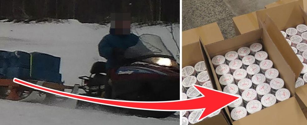This is how snus is illegally smuggled into Finland from