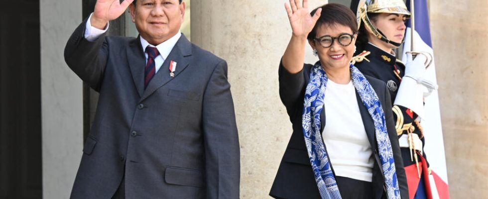 the French and Indonesian Ministers of Foreign Affairs and Defense