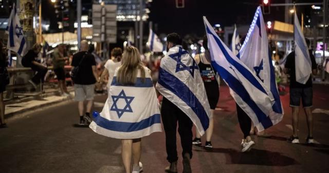 Weekly Saturday parade in Tel Aviv