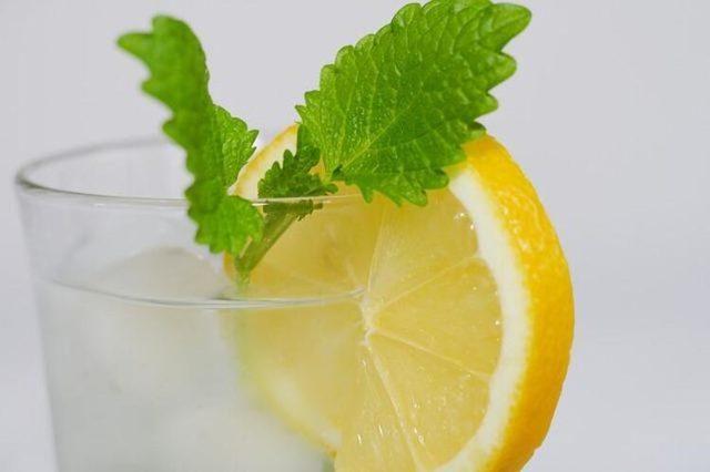 mint lemon water