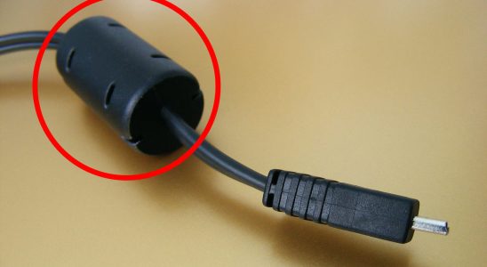 A bump on almost all charging cables do you know