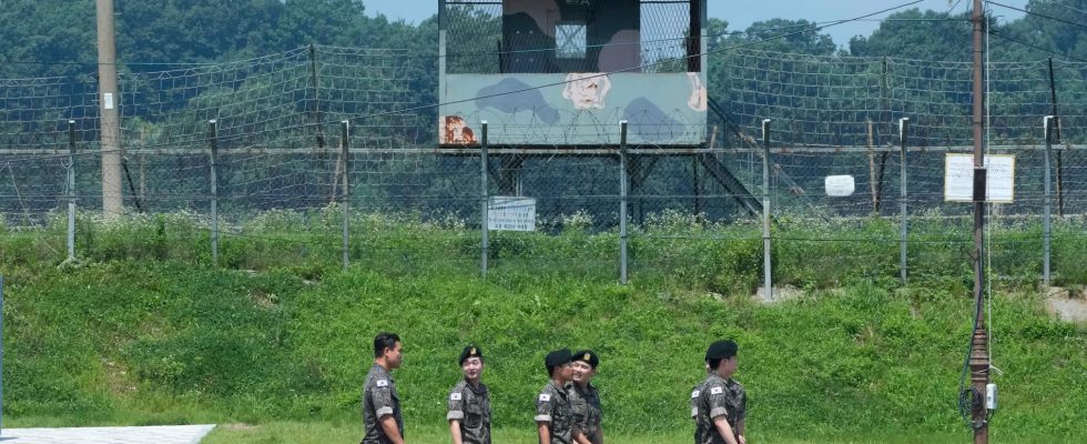 Brief North Korean response on the fleeing soldier