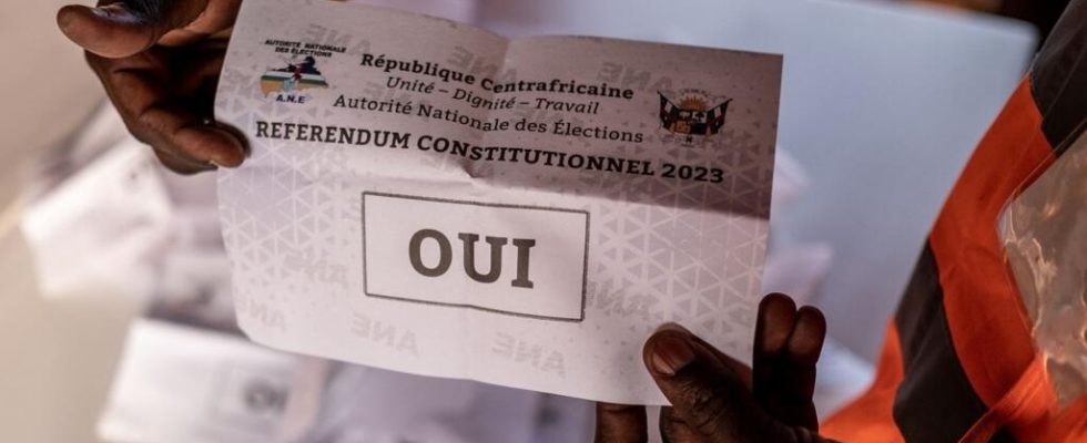 Constitutional referendum in the Central African Republic the yes winner