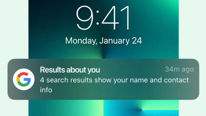 Google will notify you if your private information goes online