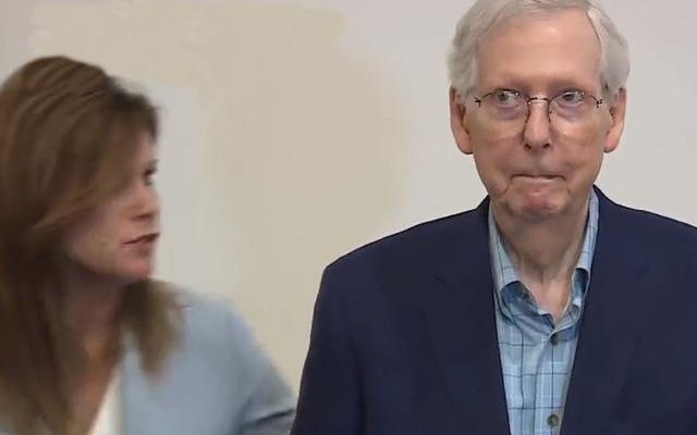 He couldnt answer the question US Senator Mitch McConnell froze