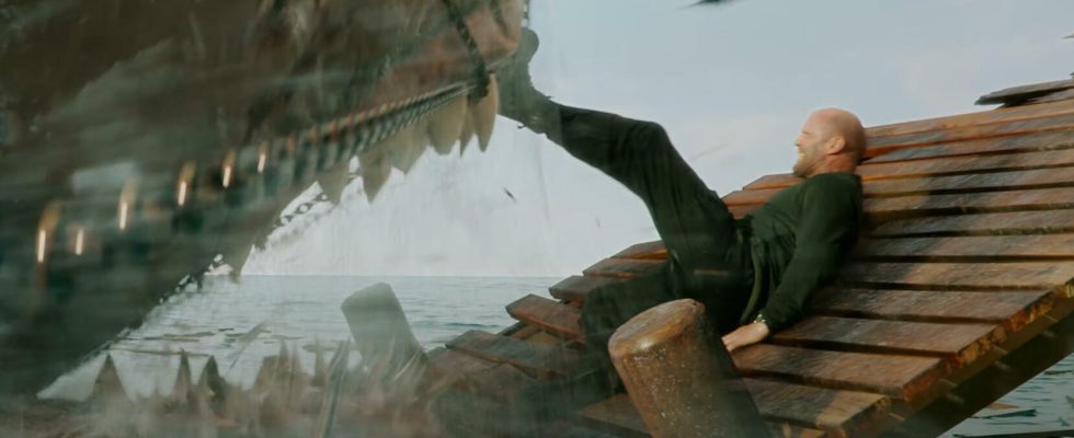 Jason Statham fights 3 basking sharks in monster sequel