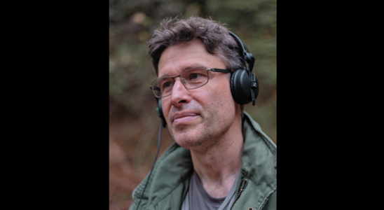 Marc Namblard listening to the sounds of nature