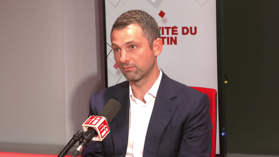 Fabrice Le Saché, vice-president of Medef in charge of Europe, in the RFI studio, August 29, 2023.