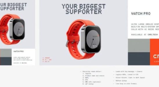 Nothings first smartwatch with the signature CMF appeared