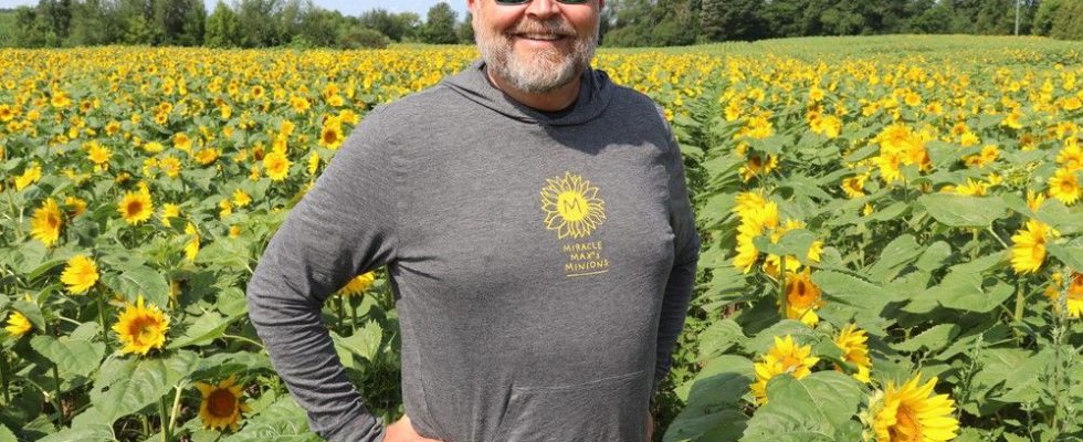 Plympton Wyoming sunflower field honoring Maxs memory