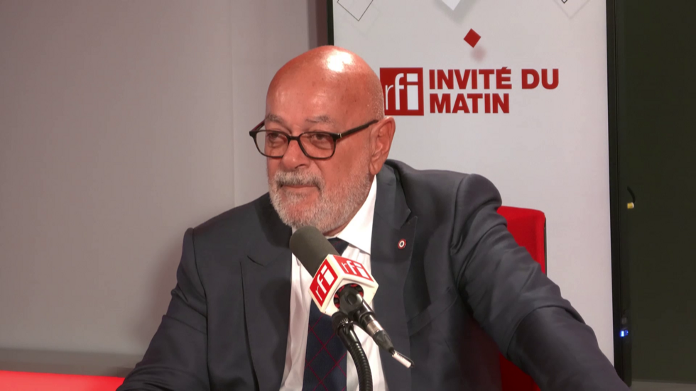 Bruno Millienne, deputy for Yvelines and spokesperson for the MoDem, in the RFI studio, August 30, 2023.