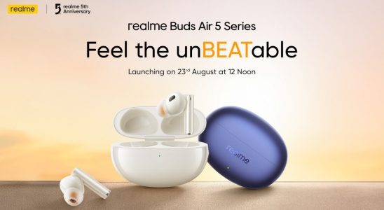 Realme Buds Air 5 Arrives On August 23