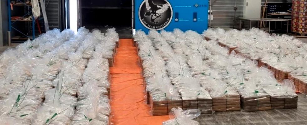 Record seizure of cocaine in Rotterdam